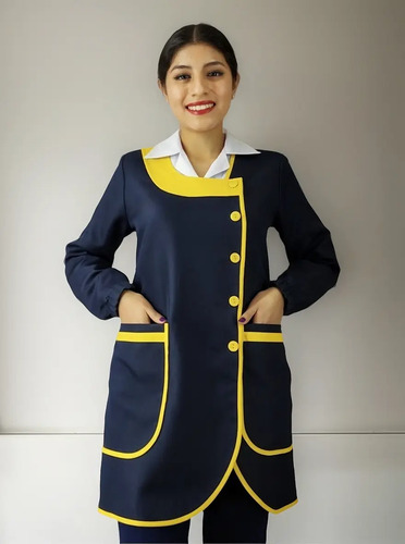 Bata Para Educadora Maestra De Preescolar Mod. Universo