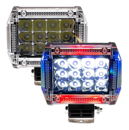 Par Faros 12 Led Dually Auxiliar Fijo Estrobo Ojo Ángel