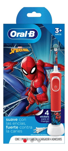 Cepillo Eléctrico Oral B Vitality Spiderman Rojo