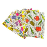 Pack De 12 Paños Microfibla Estampados Frutas 