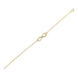 Pulsera Infinito Pave Oro Amarillo 14k