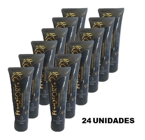 24fisiofort Premium Preta Pomada Massageadora 150g - Atacado