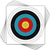 10x Blanco Arco Postones Pcp Target De Papel Tiro Al 60x60cm