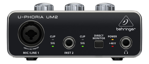 Placa De Sonido Audio Interface Behringer Um2 Usb Oferta