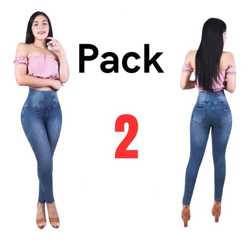Pack 2 Jeans Fajero Reductor Con Bolsillo