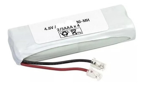 Pack Bateria 4,8v 2/3aaa 300mah Com Conector - Recarregável