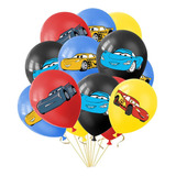 Set 12 Globos De Cars De Latex