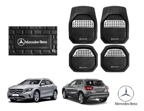 Tapetes Charola 3d Logo Mercedes Gla200 Gla250 2014 A 2020