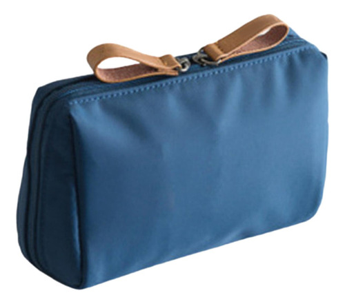 Bolsa De Maquiagem Portátil Para Viagem, Bolsa Pequeno Azul