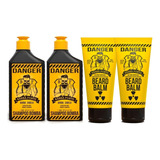 Barba Forte Kit Danger 2 Shampoo 250ml + 2 Balm 170g