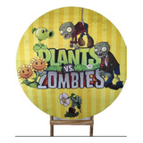 Alquiler Fondo Circular Con Pie, Funda Plantas Vz Zombies