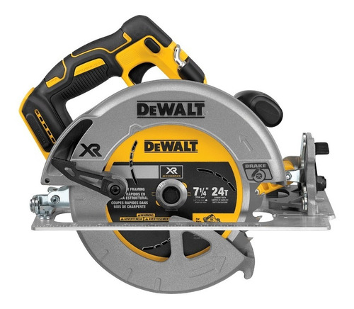 Sierra Circular Eléctrica Inalámbrica Dewalt Dcs570b 184mm 900w Amarilla