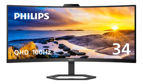 Monitor Ultra Ancho Qhd 21:9 De 34 Pulgadas Con Cámara Web