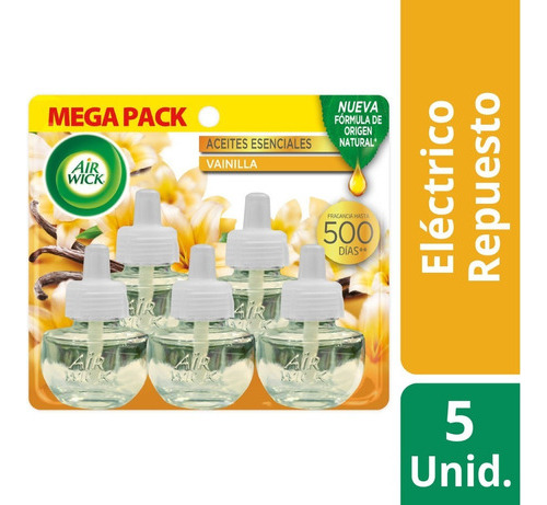 Air Wick Pack 5 Repuesto Electrico 21 Ml