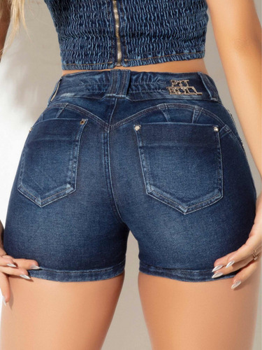Shorts Jeans Feminina Pitbull Original Ref 70336