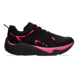 Tenis Deportivo Mujer Negro Fitness Sport Aerobic Curva And