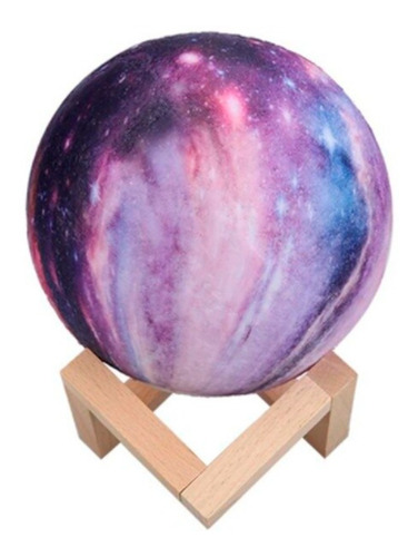 Lampara Velador Luna Galaxia Humidificador De Fragancias 3d