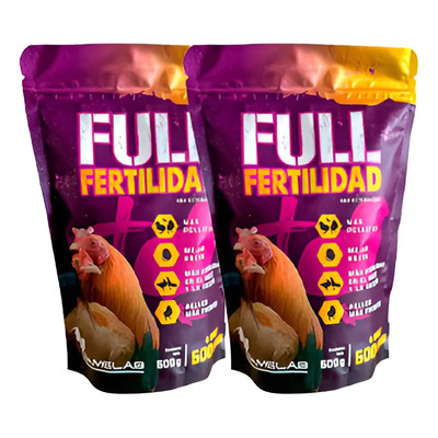 Full Fertilidad 2pzas 500gr C\u002Fu - Gallos Gallinas Gamelab | Envío gratis