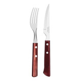 Set 24 Tramontina Polywood Cuchillo Tenedor 