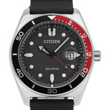 Relógio Citizen Eco-drive Marine Aw1769-10e Cor Da Correia Preto Cor Do Bisel Vermelho E Preto Cor Do Fundo Preto