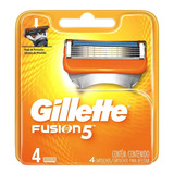 Gillette Fusion5 Carga Para Aparelho De Barbear - 4 Unidades