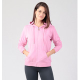 Poleron Mujer Ellesse Celeste Rosado