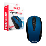 Mouse Usb Optico Maxell Mowr-105 Sensor 1600dpi Ergonomico