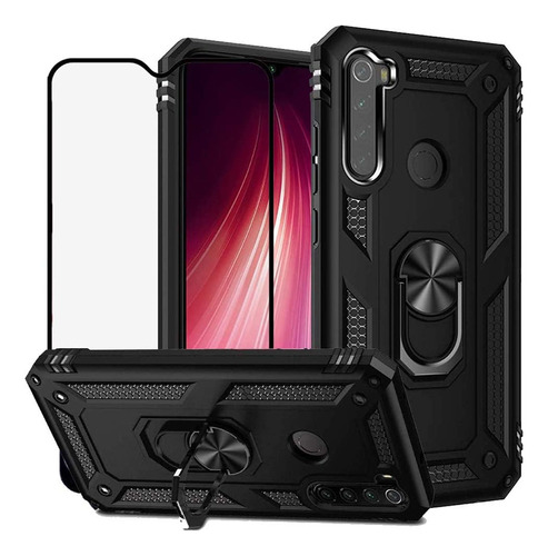 Funda Para Redmi Note 8 Con Uso Rudo Carcasa Case + Micas