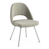 Silla Saarinen Sin Brazos 4 Patas Cromadas Tapizada