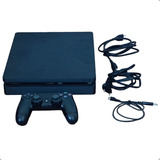 Ps4 Play 4 Playstation 4 Slim + 1 Controle + Cabos + Brinde