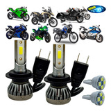 Lâmpadas Super Led H7 Motos Bmw Honda Kawasaki Yamaha Ktm