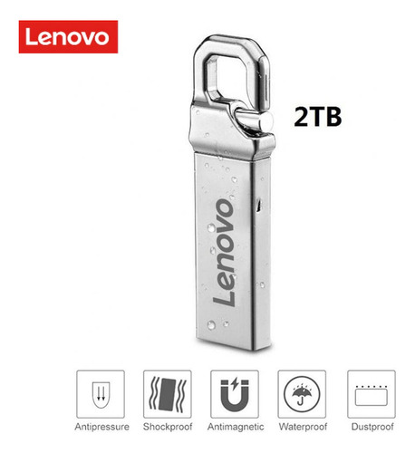 Pen Drive Usb Flash Drive Lenovo 3.0 De Metal De 2 Terabytes