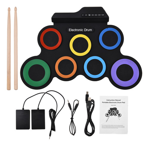 Kit Musical Con Altavoz Electronic Drum Practice Sin Kit