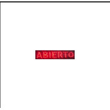 Aviso Led Fijo Abierto 50x14 Cm