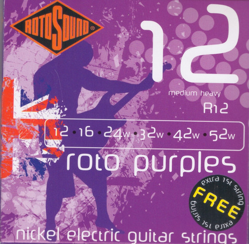 Cuerdas Guitarra Eléctrica  Rotosound R12 Medium Heavy