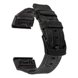 Correa De Nailon Y Piel Para Garmin Fenix 6x / 6 / 5x/5/935