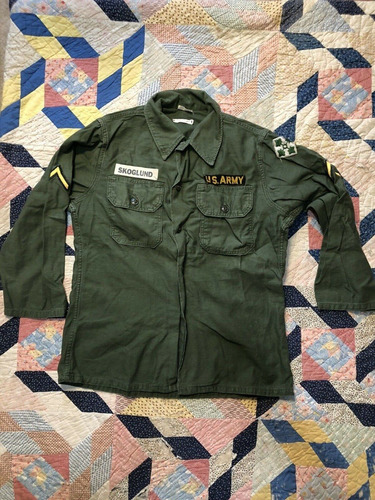 Chaqueta Militar Us Army Vietnam War Verde Oliva Medium 2