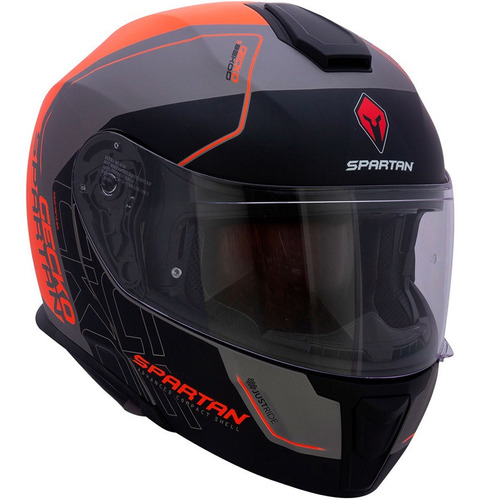 Casco Spartan Gecko Sv Bekog A4 Doble Visor Certificado Moto