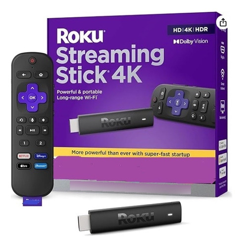 Roku Streaming Stick 4k/hdr/dolby Vision + Control De Voz