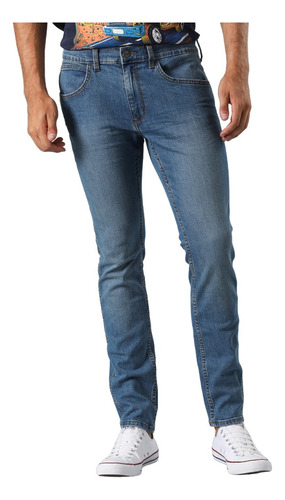 Jeans Wrangler Hombre Skinny Fit Stone Localizado