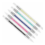 Cepillos Para Uñas - 5 Unids-set 2 Cabezas De Silicona Nail 