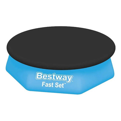 Cubre Pileta Cobertor Reforzado Bestway 244cm 58032 Color Negro | MercadoLibre