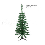 Árvore De Natal Verde De Mesa 90 Cm 60 Galhos  Tradicional 