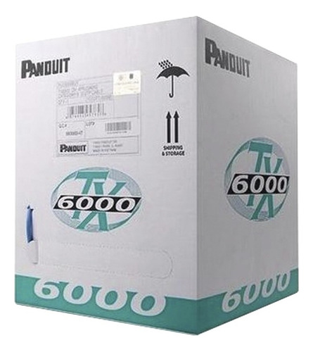 Bobina De Cable Panduit Utp 305 M Cobre Cat 6 Puc6004whfe