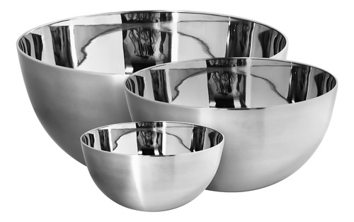 Set X 3 Bowls Tezzio Acero Inoxidable