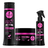 Kit Cavalo Forte Hidra Haskell Shampoo Masc 300ml Fluido 120