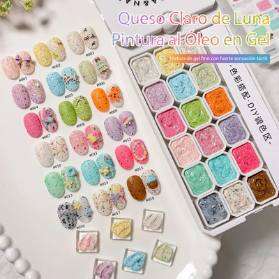Set De Esmaltes En Gel Sólido 18 Colores Luna En 18g003 Multicolor | Envío gratis