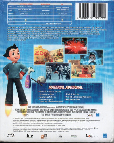 Astro Boy/ Película Animada Bluray + Dvd Como Nuev Sin Abrir