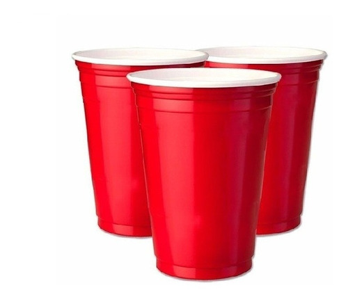 Vaso 400cm3 Americano Rojo X 25u