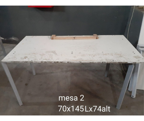 Mesa Escritorio Melamina Y Patas De Metal 70x145x74 Outlet